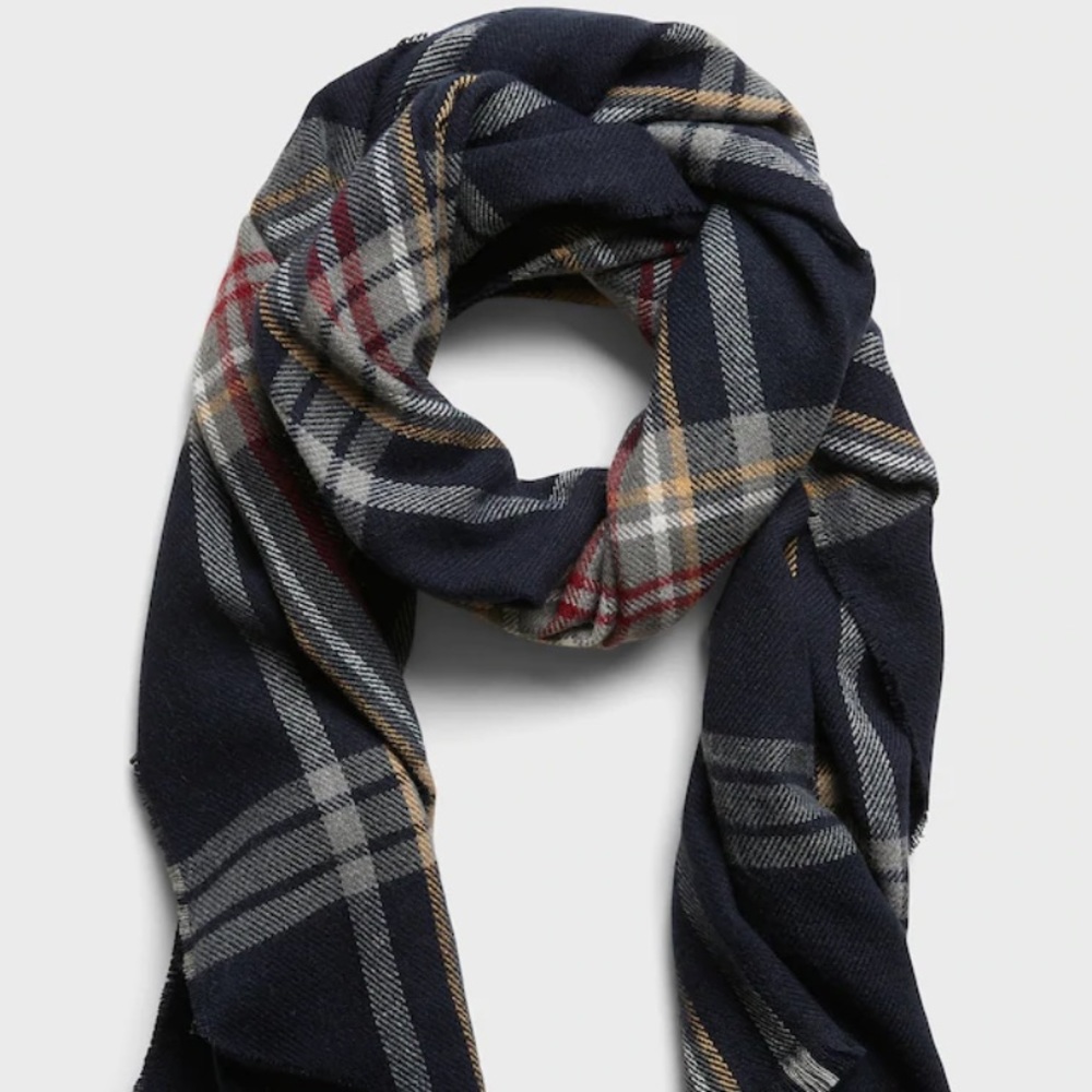 BR traditional plaid blanket scarf